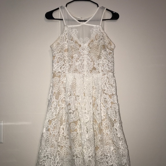 White Crochet  Dress - Picture 2 of 4